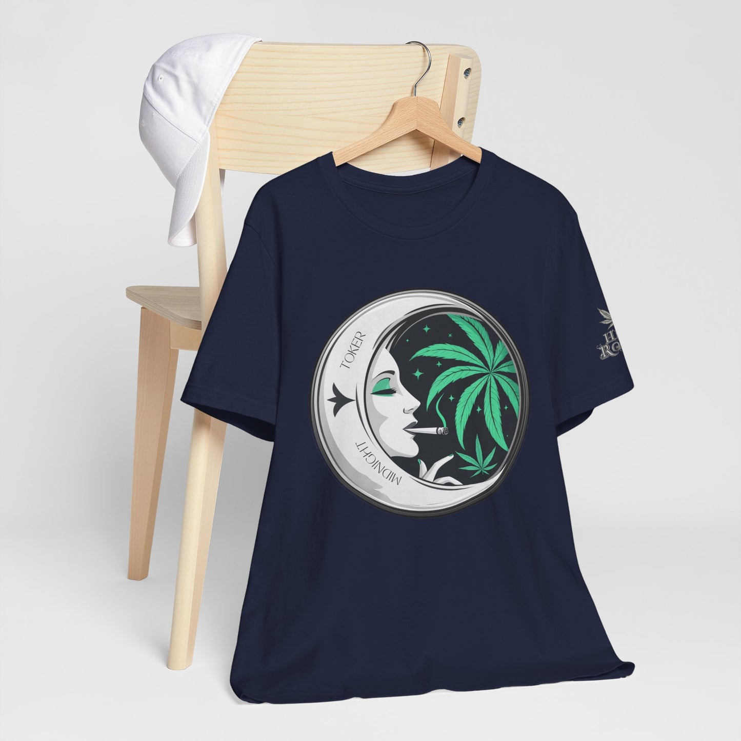 Toker Girl Coin Tee - Vintage Cannabis Portrait Art Design | High Roller