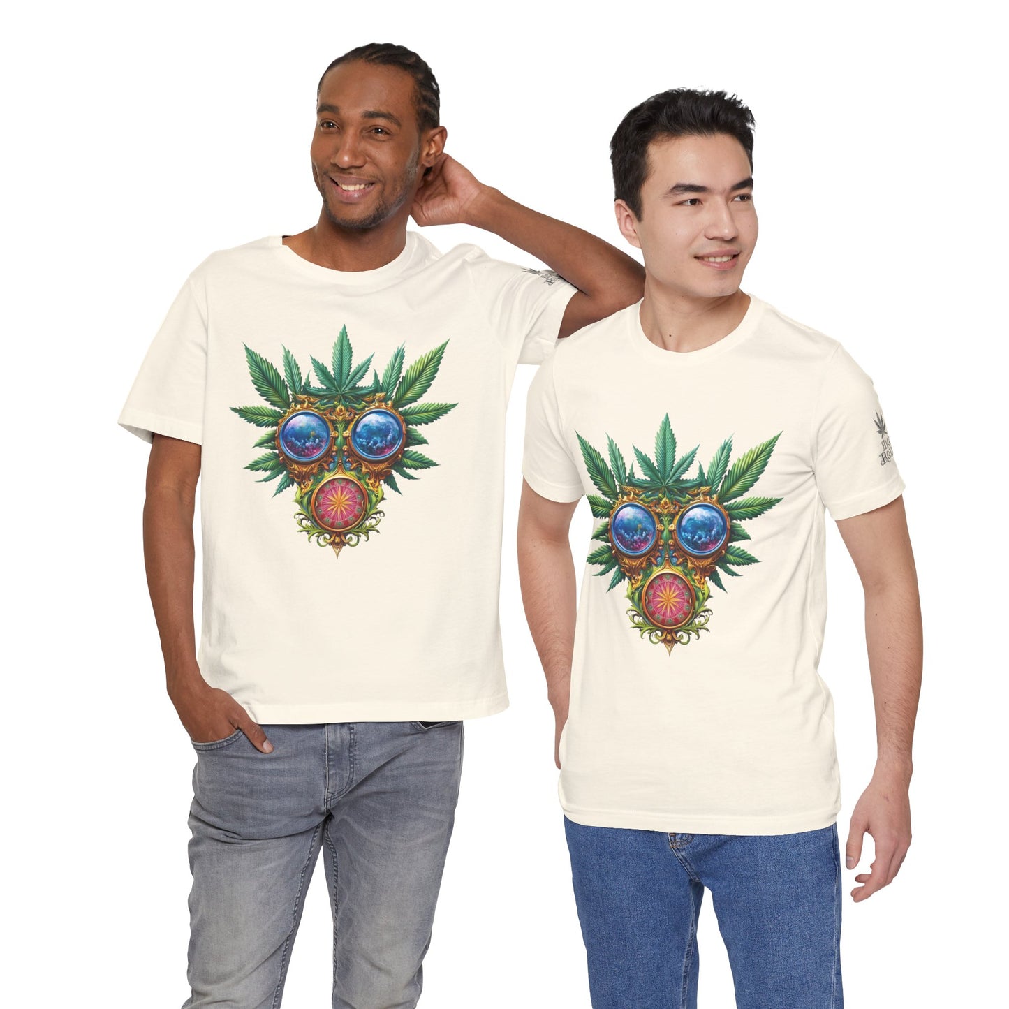 Third Eye Vision T-Shirt - Premium Airlume Cotton Cannabis Kaleidoscope Art Tee