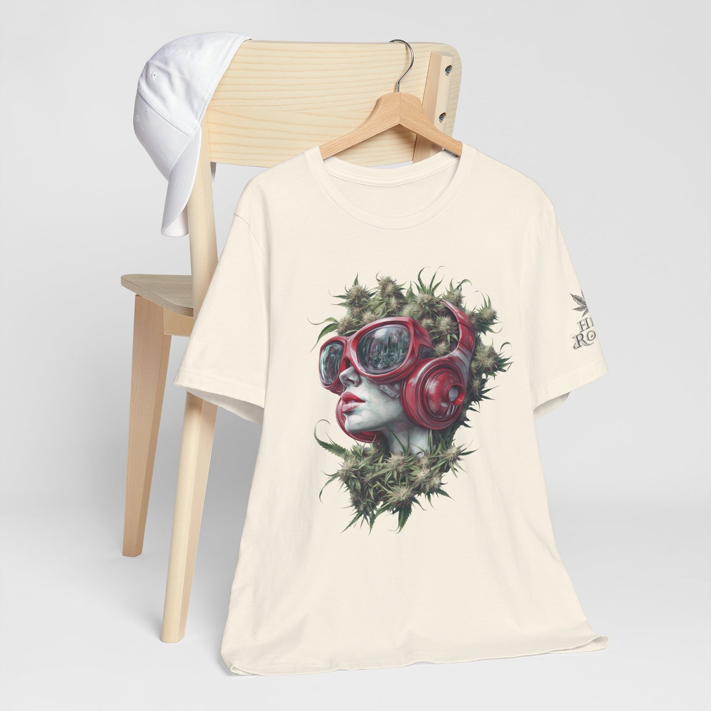 Vibes & Vision Tee - Premium Airlume Cotton Cannabis Culture Surreal Music Art