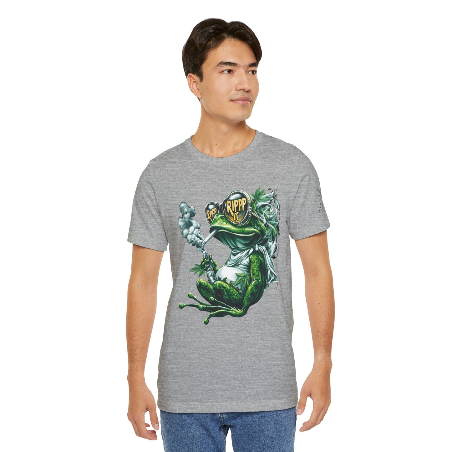 RIPPP IT Cosmic Frog Tee - Premium Airlume Cotton Cannabis Culture Streetwear