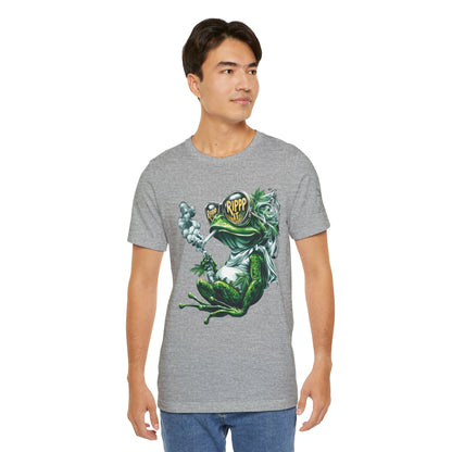 RIPPP IT Cosmic Frog Tee - Premium Airlume Cotton Cannabis Culture Streetwear