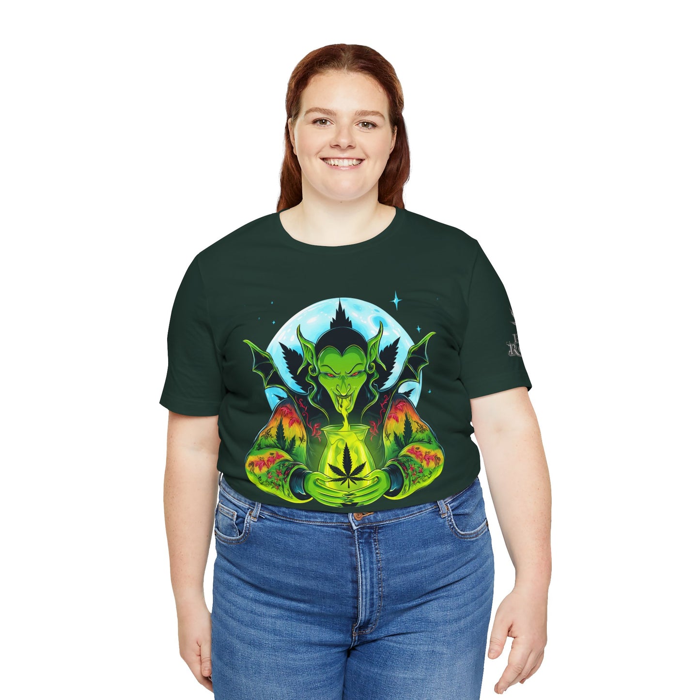 Mystic Dragon Guardian Cannabis Meditation T-Shirt - Premium Psychedelic 420 Apparel
