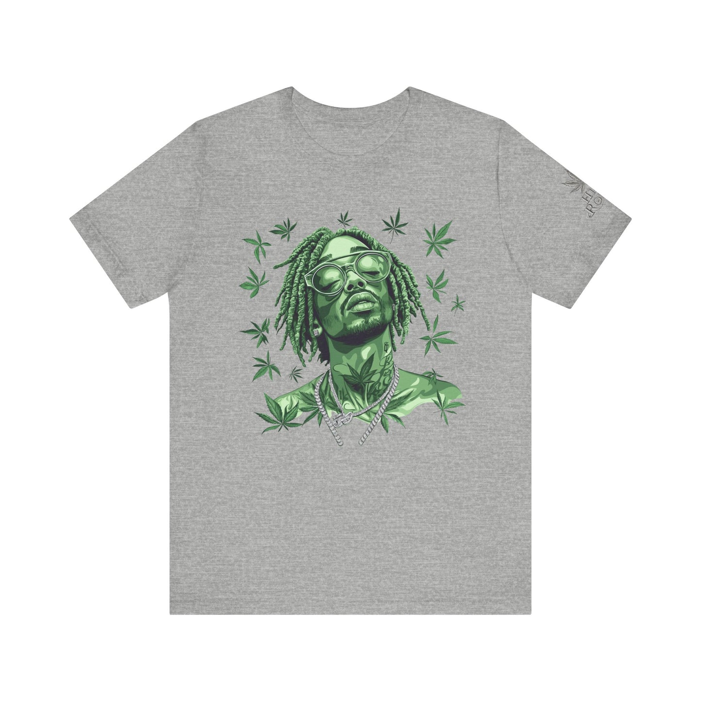 Elevated Vision Green Dream Tee - Premium Airlume Cotton Cannabis Culture Art