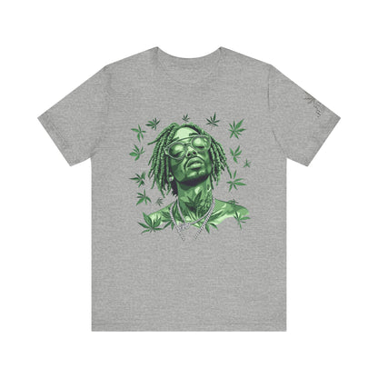 Elevated Vision Green Dream Tee - Premium Airlume Cotton Cannabis Culture Art