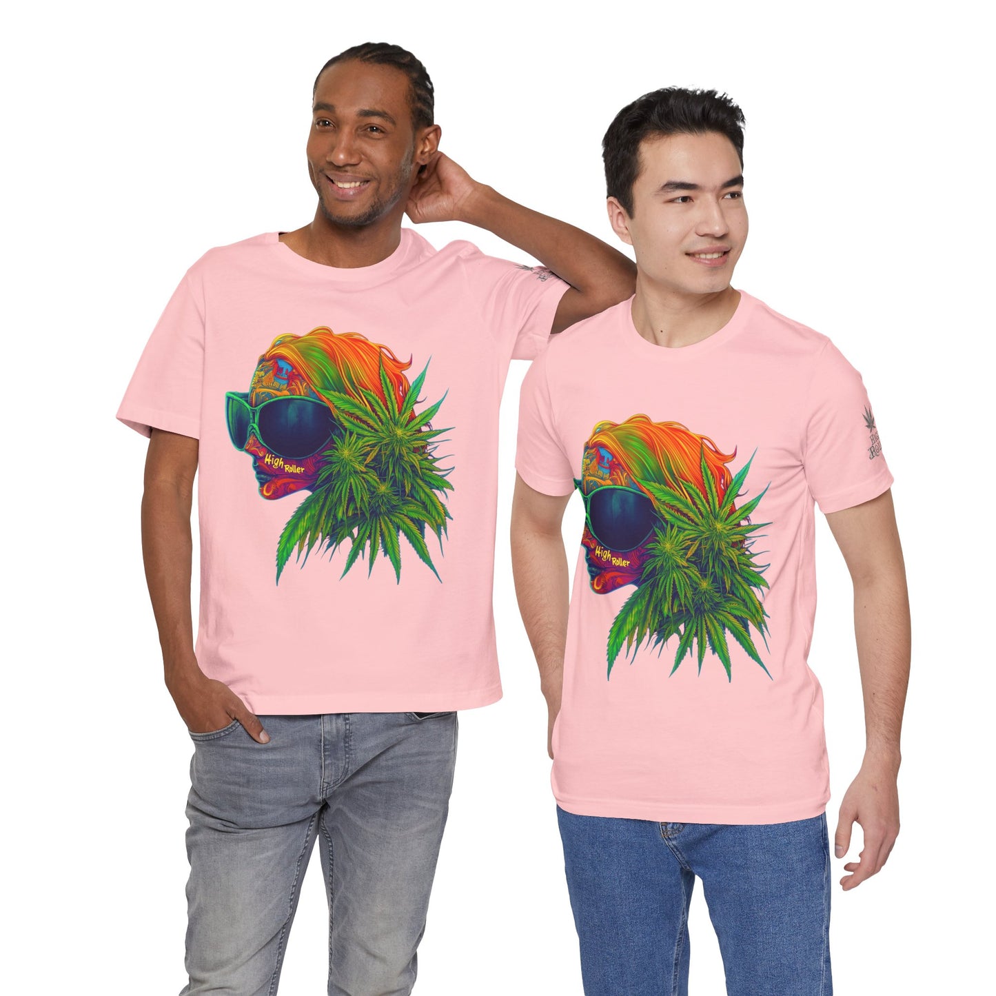 Neon Dreams Tee - Premium Airlume Cotton Cannabis Culture Psychedelic Profile Art