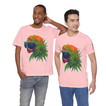 Neon Dreams Tee - Premium Airlume Cotton Cannabis Culture Psychedelic Profile Art