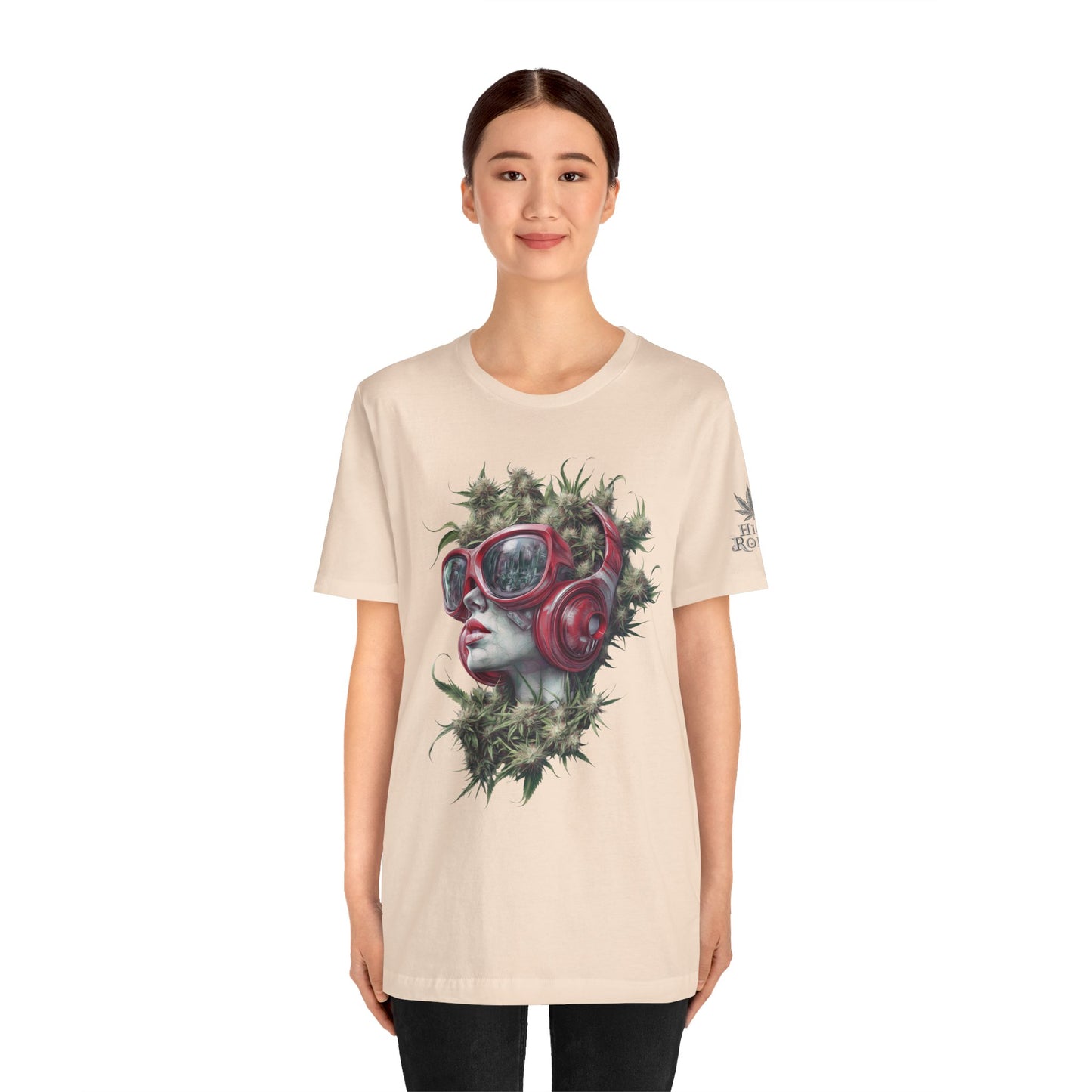 Vibes & Vision Tee - Premium Airlume Cotton Cannabis Culture Surreal Music Art