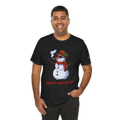 Happy Holidaze Premium Cannabis Christmas T-Shirt