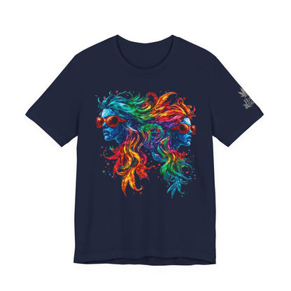 DUAL CONSCIOUSNESS™ | PREMIUM RAINBOW CANNABIS ART TEE