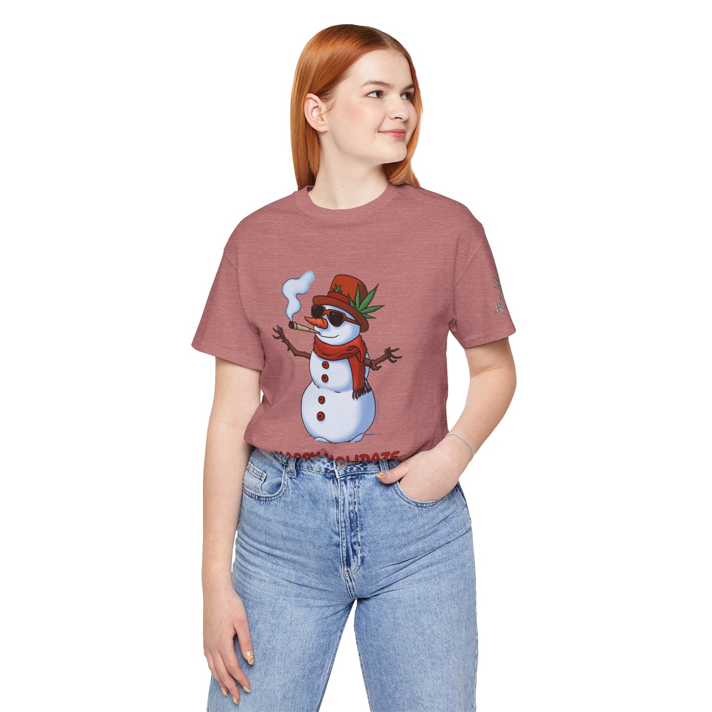 Happy Holidaze Premium Cannabis Christmas T-Shirt