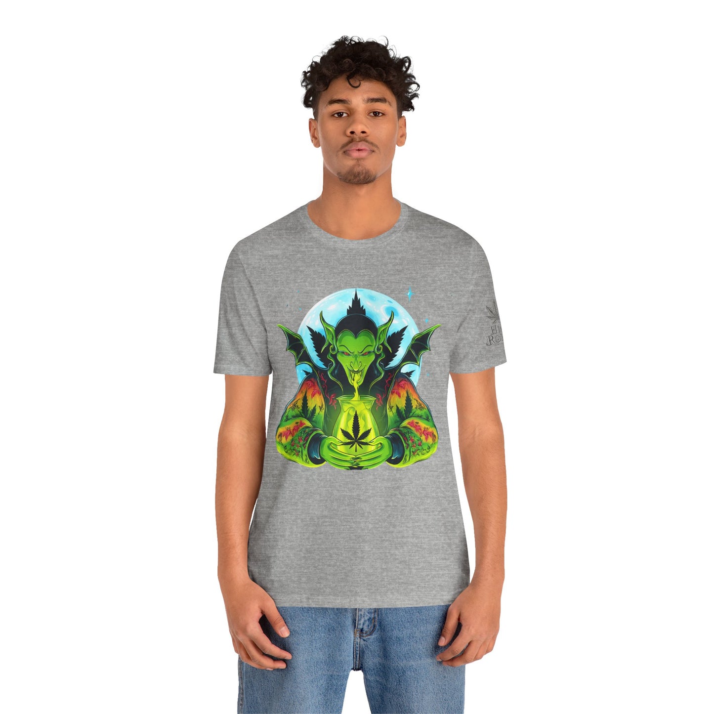 Mystic Dragon Guardian Cannabis Meditation T-Shirt - Premium Psychedelic 420 Apparel
