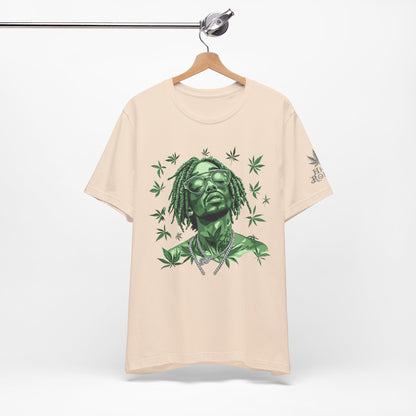 Elevated Vision Green Dream Tee - Premium Airlume Cotton Cannabis Culture Art