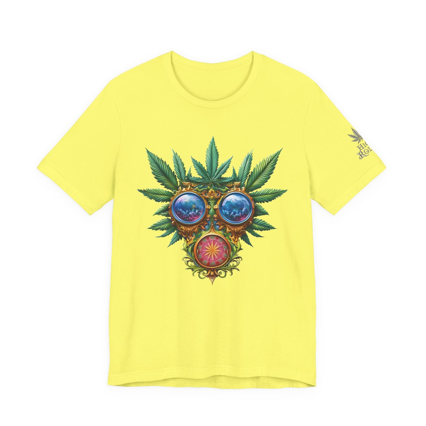 Third Eye Vision T-Shirt - Premium Airlume Cotton Cannabis Kaleidoscope Art Tee