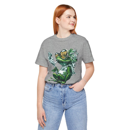 RIPPP IT Cosmic Frog Tee - Premium Airlume Cotton Cannabis Culture Streetwear