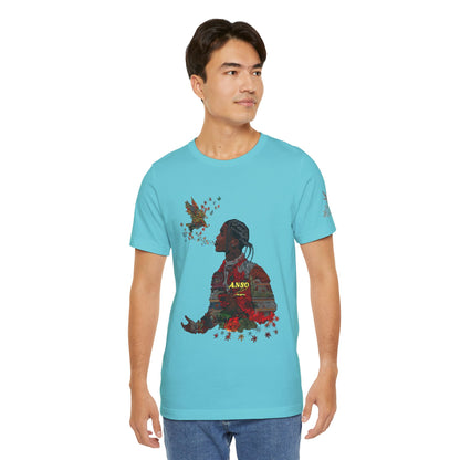 High Roller ANSO Freedom Eagle Cannabis T-Shirt - Premium 420 Artistic Double Exposure Urban Culture Liberation Apparel