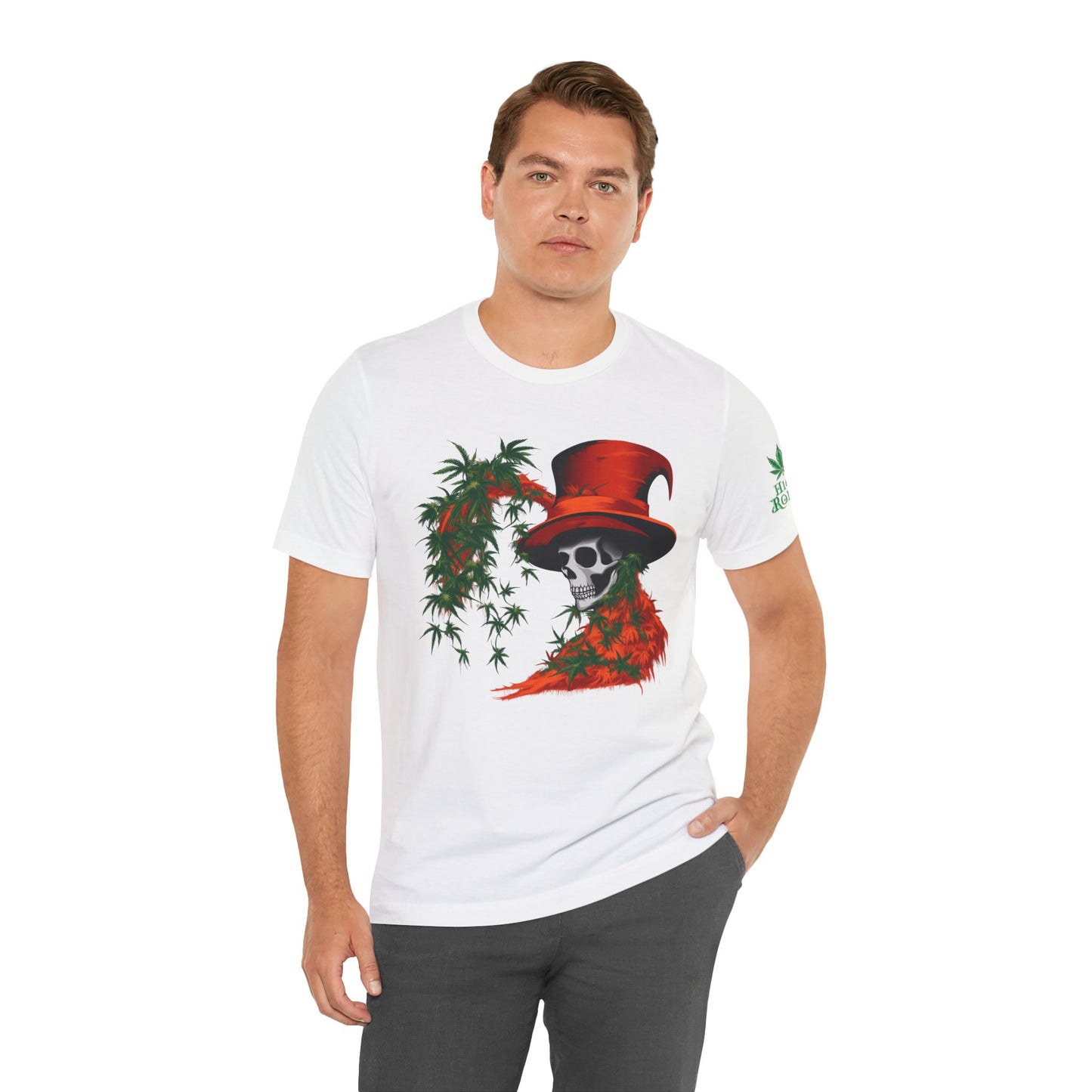 Top Hat Skull Tee - Premium Airlume Cotton Cannabis Culture Victorian Gothic Art