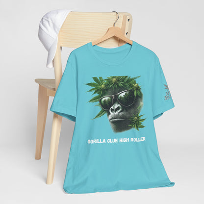 Gorilla Glue Elite Tee - Premium Airlume Cotton Cannabis Strain Culture Black Shirt