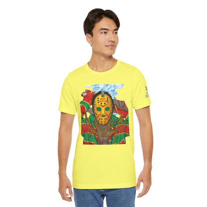 Horror Icon HIGH ROLLER T-Shirt - Premium Cannabis Slasher Culture Apparel"