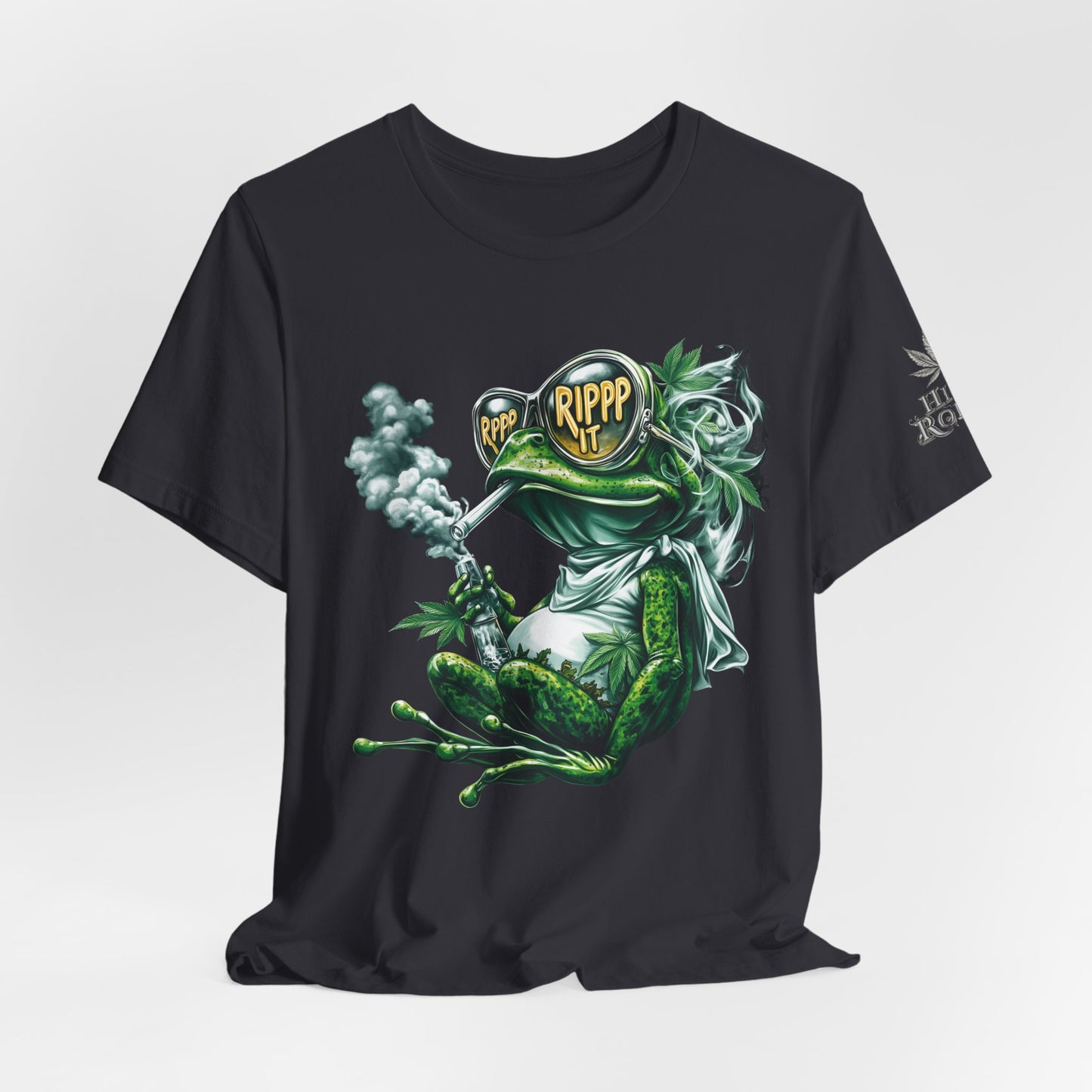 RIPPP IT Cosmic Frog Tee - Premium Airlume Cotton Cannabis Culture Streetwear