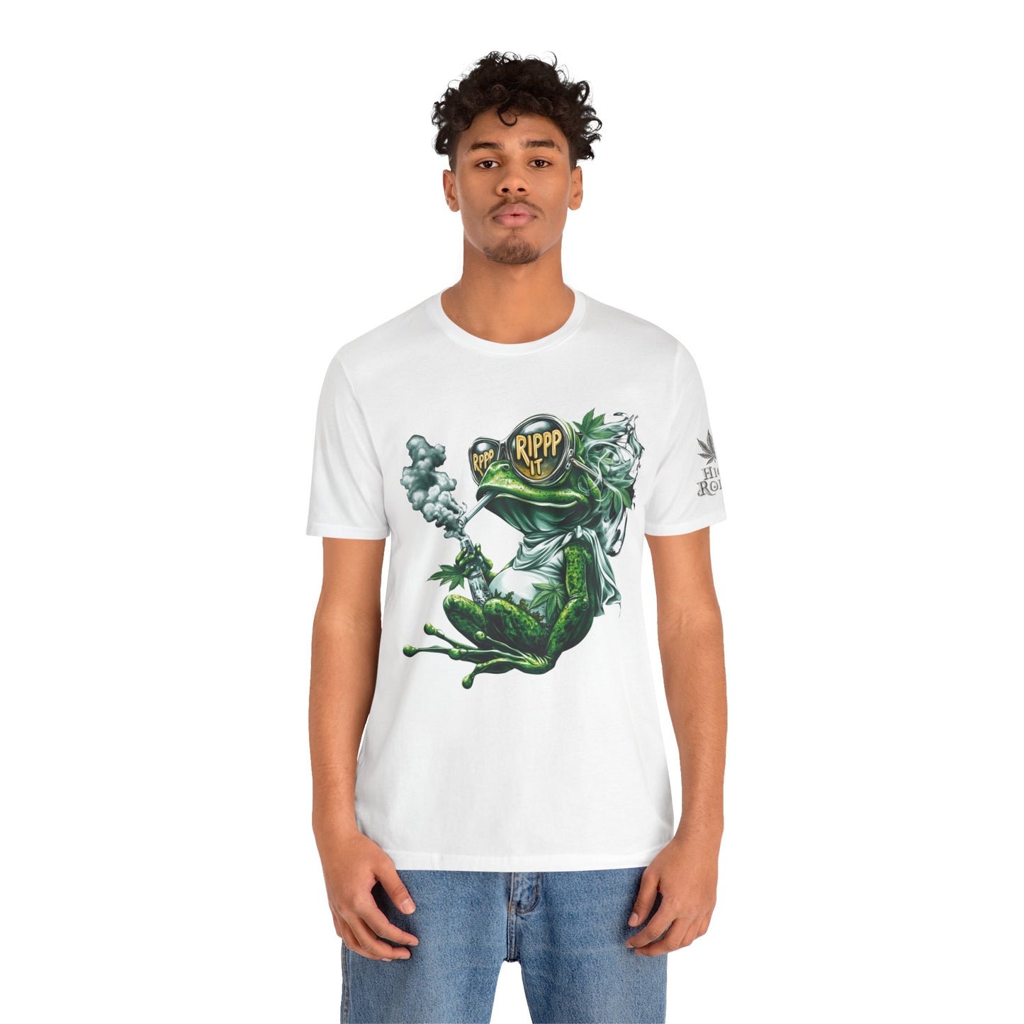 RIPPP IT Cosmic Frog Tee - Premium Airlume Cotton Cannabis Culture Streetwear