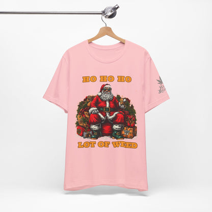 Ho Ho Ho Lot Of Weed Premium Cannabis Christmas T-Shirt