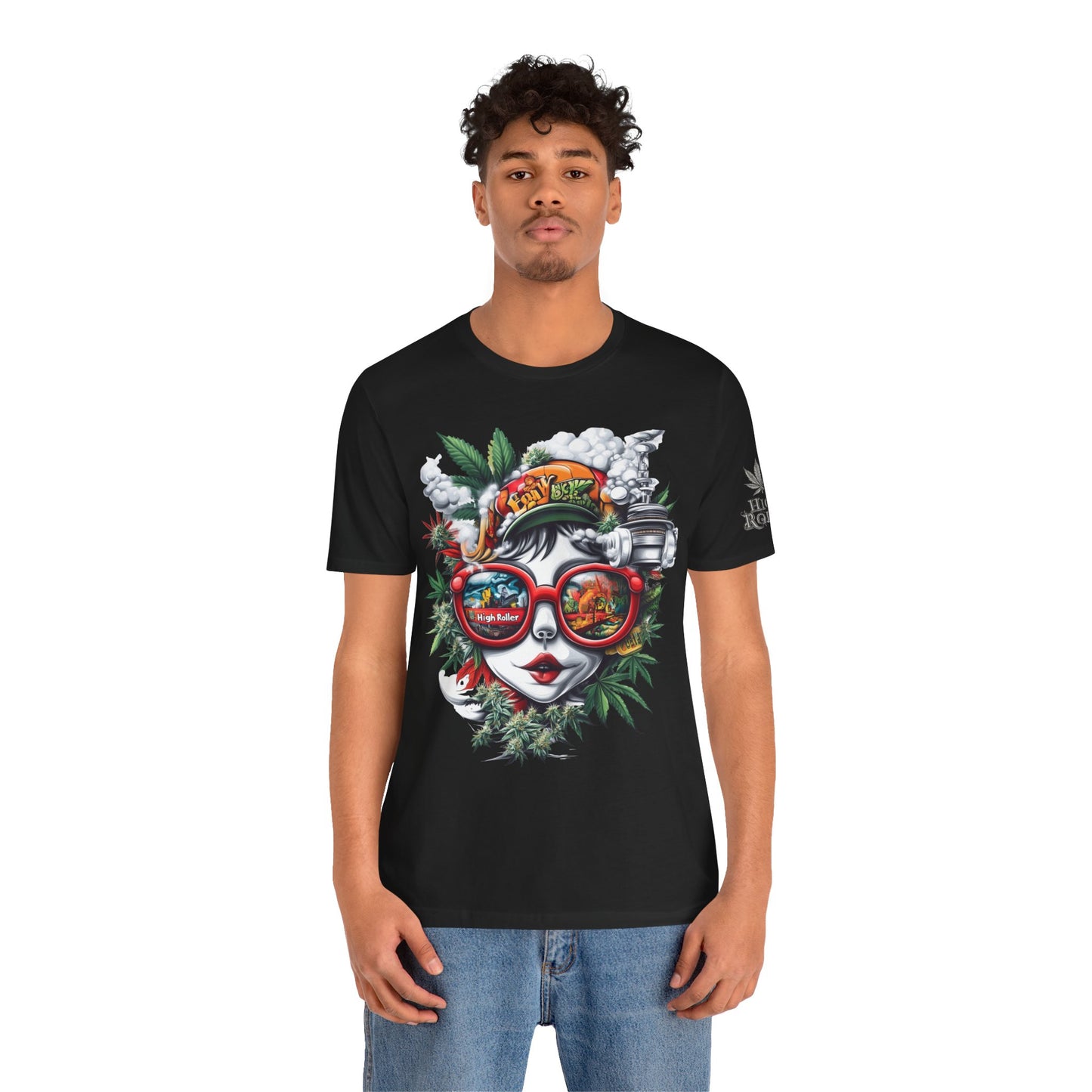 Vision Quest T-Shirt - Premium Airlume Cotton Cannabis Goddess Psychedelic Art Tee