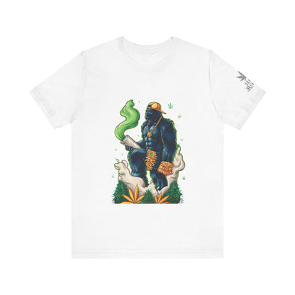 Bigfoot Cannabis Scholar T-Shirt - Premium Sasquatch 420 Lifestyle Apparel