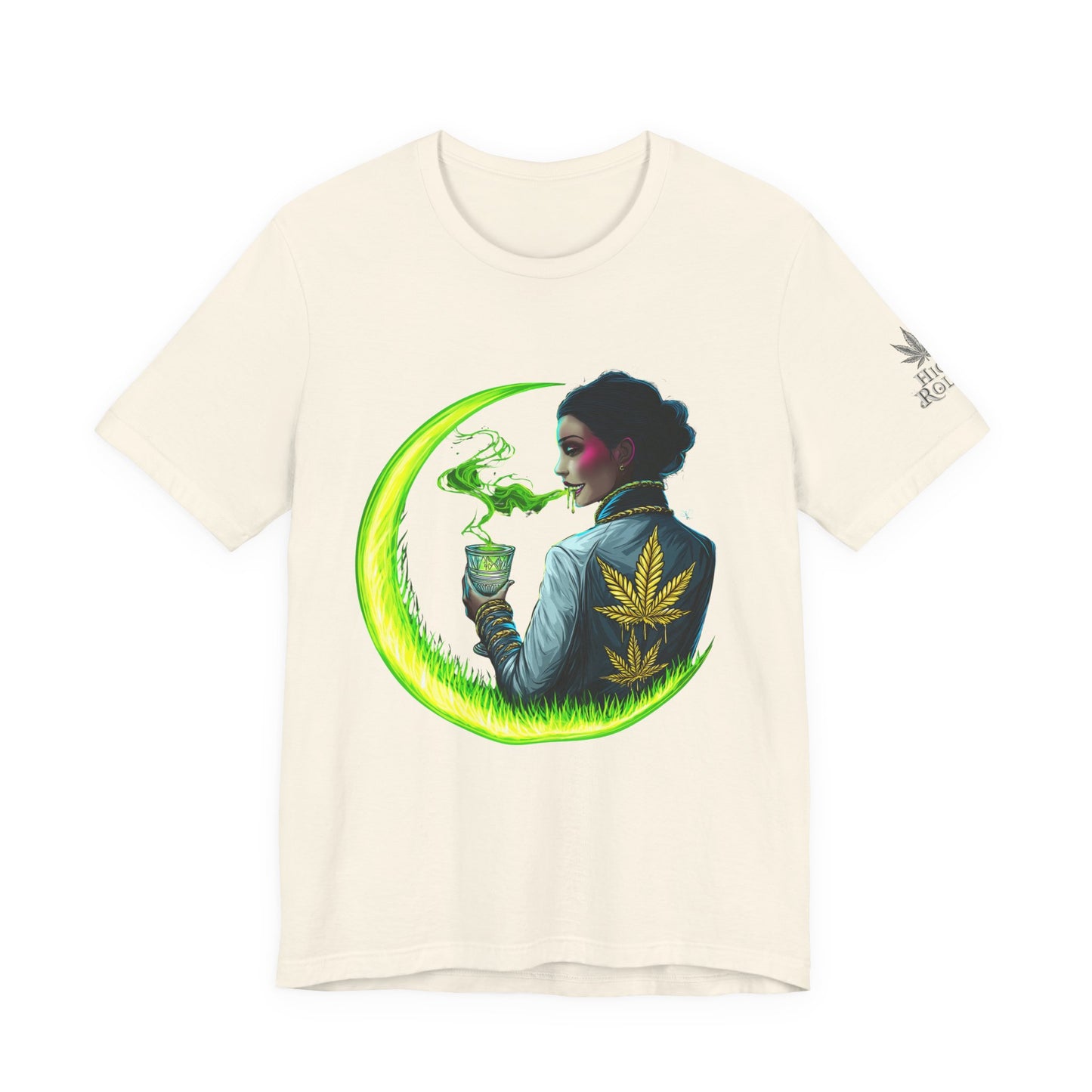 Cannabis Queen Commander T-Shirt - Premium Afrofuturistic 420 Lifestyle Apparel"