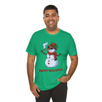 Happy Holidaze Premium Cannabis Christmas T-Shirt