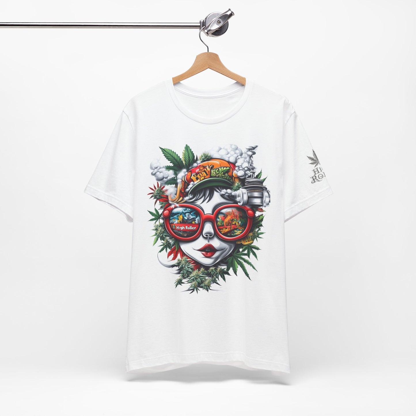 Vision Quest T-Shirt - Premium Airlume Cotton Cannabis Goddess Psychedelic Art Tee