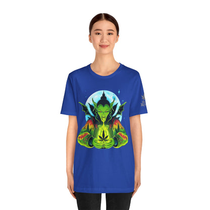 Mystic Dragon Guardian Cannabis Meditation T-Shirt - Premium Psychedelic 420 Apparel