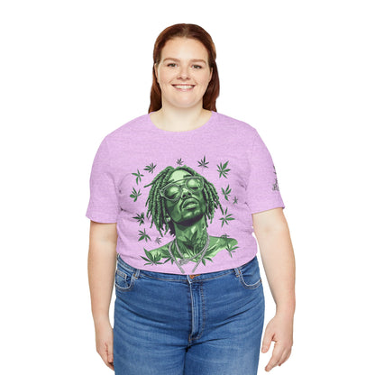 Elevated Vision Green Dream Tee - Premium Airlume Cotton Cannabis Culture Art