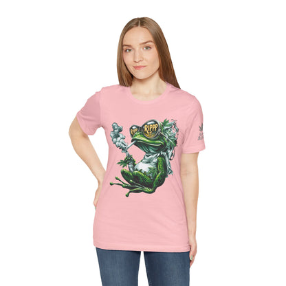 RIPPP IT Cosmic Frog Tee - Premium Airlume Cotton Cannabis Culture Streetwear