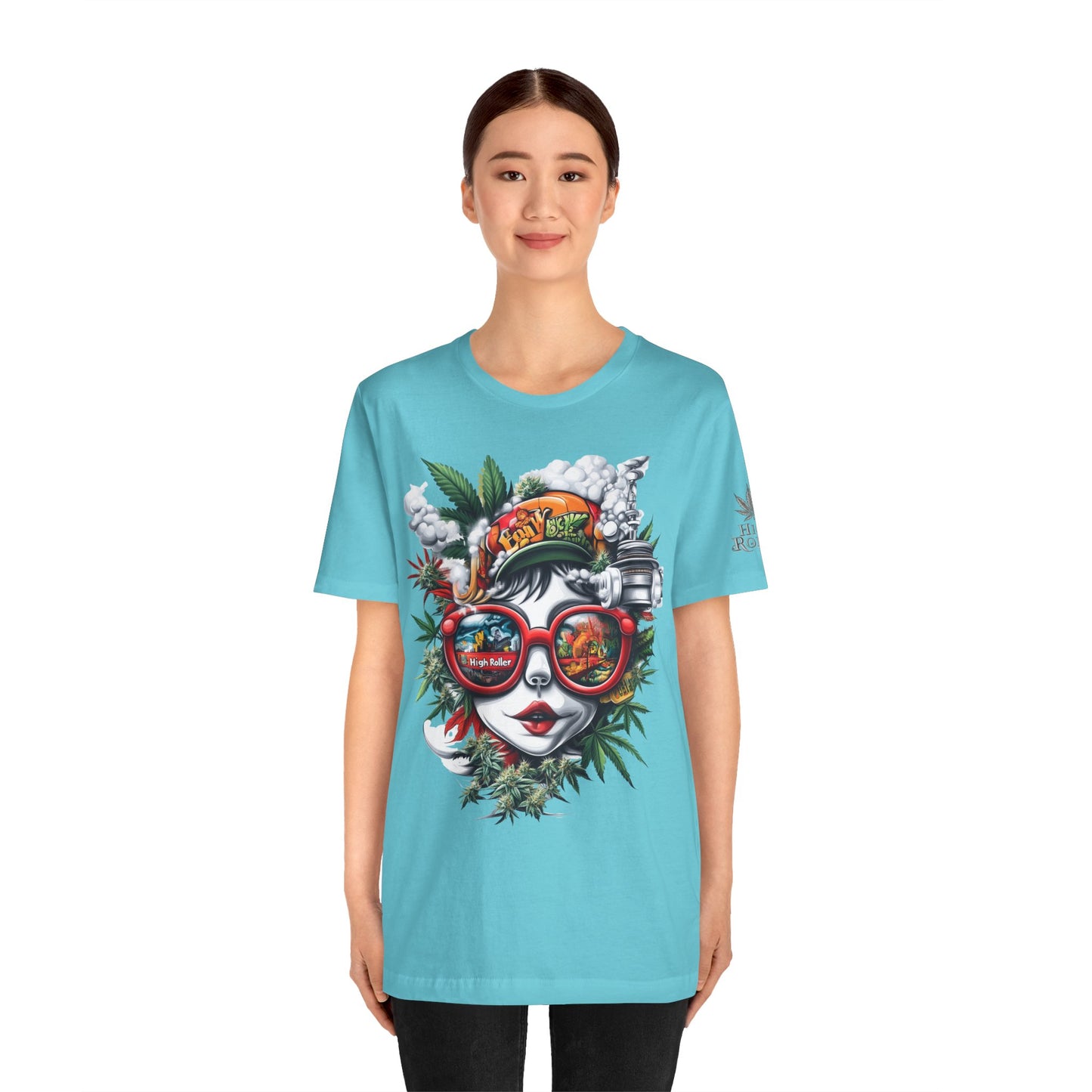 Vision Quest T-Shirt - Premium Airlume Cotton Cannabis Goddess Psychedelic Art Tee