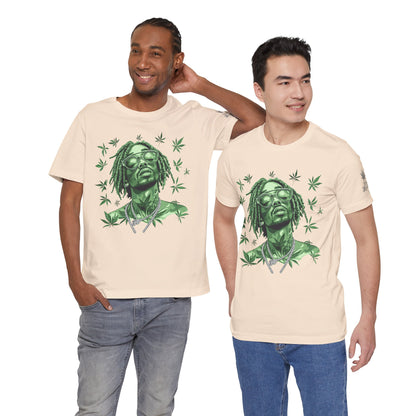 Elevated Vision Green Dream Tee - Premium Airlume Cotton Cannabis Culture Art