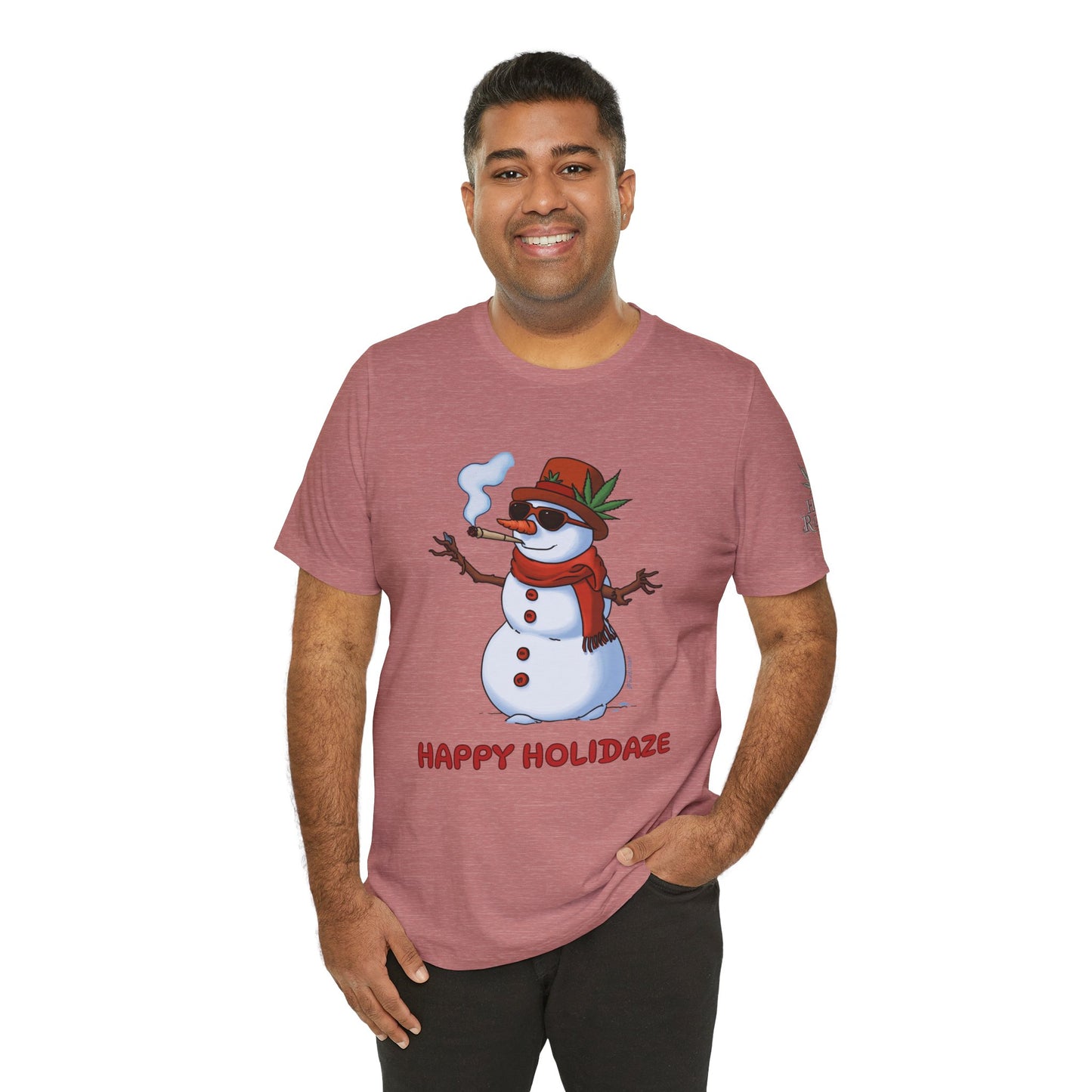 Happy Holidaze Premium Cannabis Christmas T-Shirt