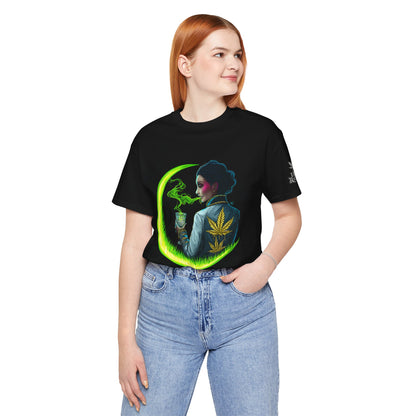 Cannabis Queen Commander T-Shirt - Premium Afrofuturistic 420 Lifestyle Apparel"