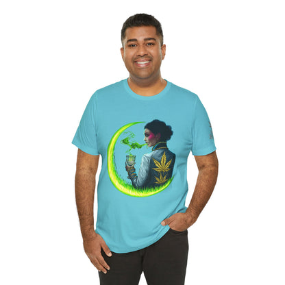 Cannabis Queen Commander T-Shirt - Premium Afrofuturistic 420 Lifestyle Apparel"