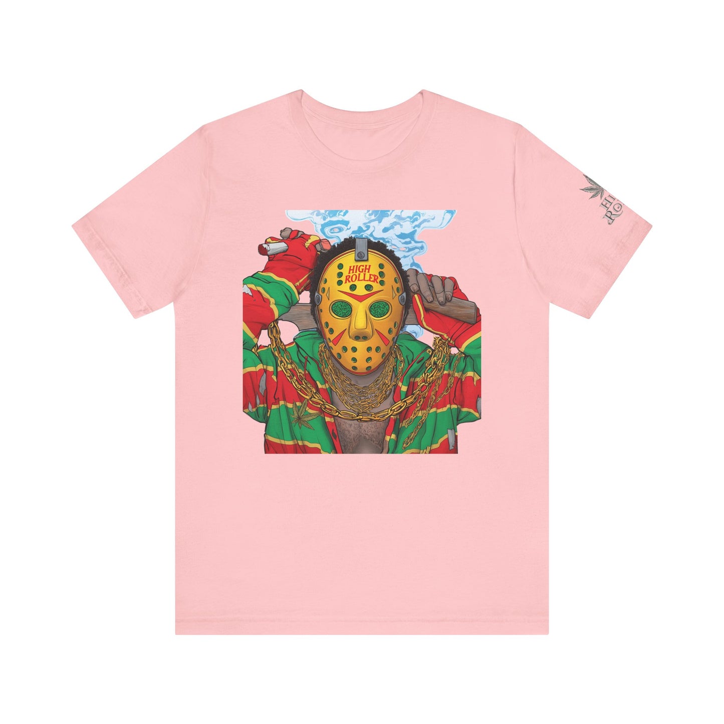 Horror Icon HIGH ROLLER T-Shirt - Premium Cannabis Slasher Culture Apparel"