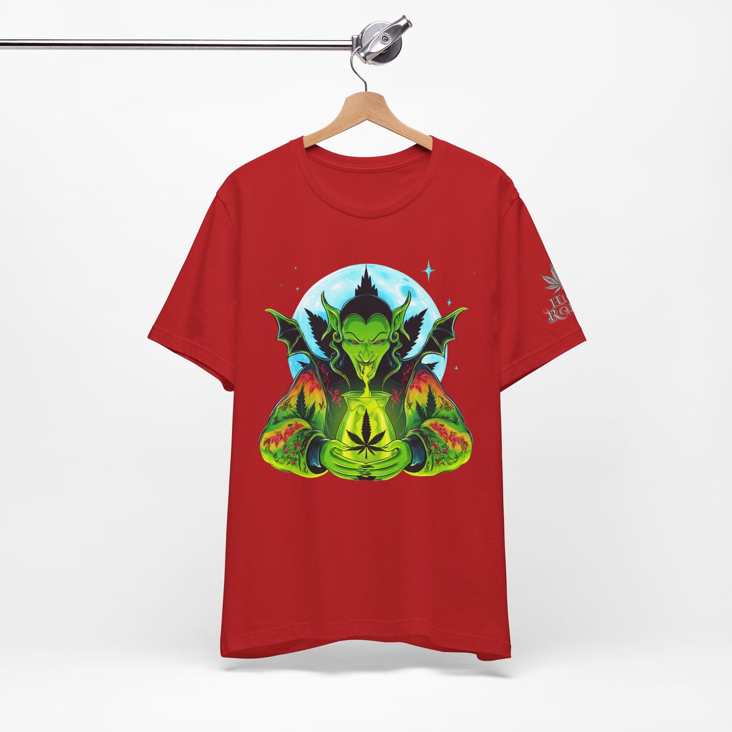 Mystic Dragon Guardian Cannabis Meditation T-Shirt - Premium Psychedelic 420 Apparel