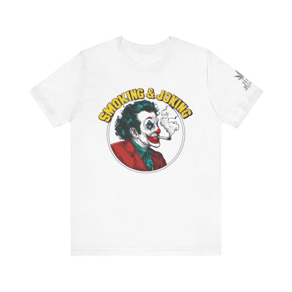 Smoking & Joking T-Shirt - Premium Airlume Cotton Cannabis Villain Pop Art Tee