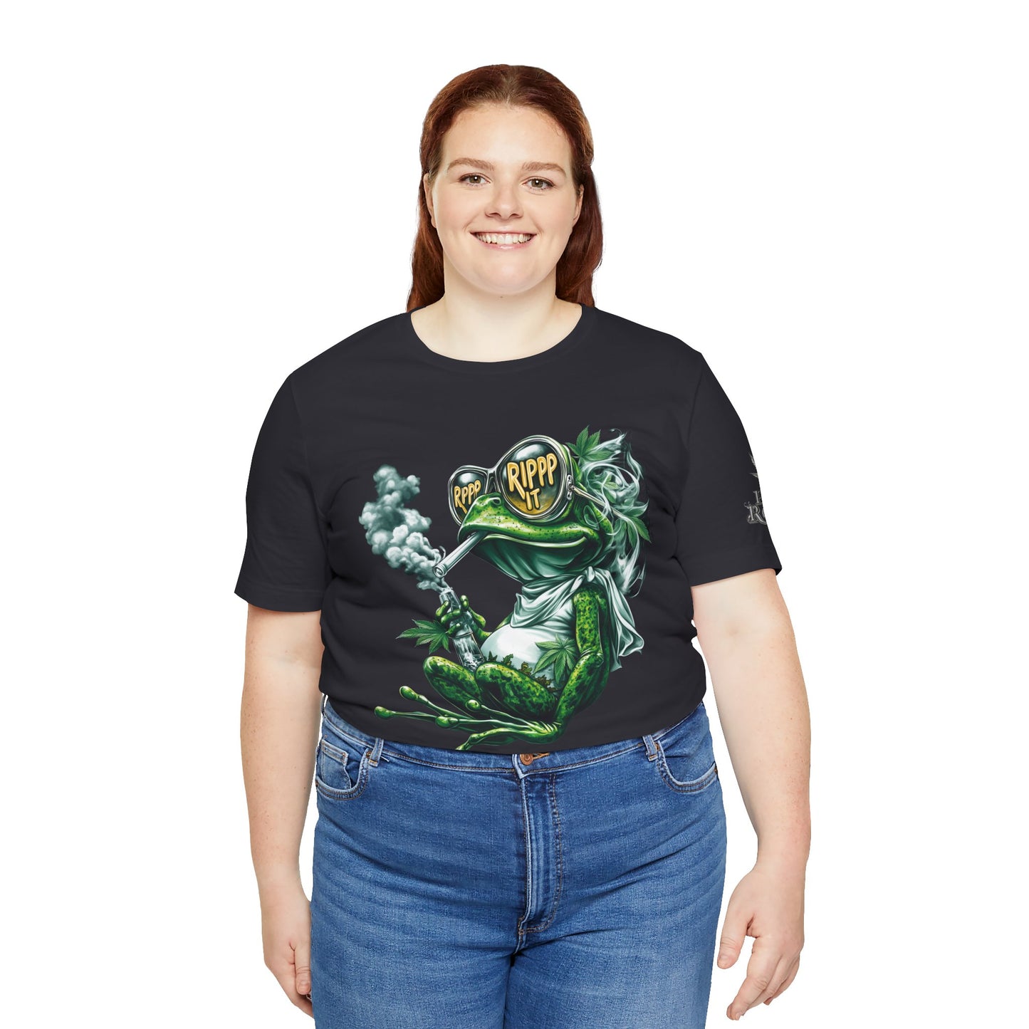 RIPPP IT Cosmic Frog Tee - Premium Airlume Cotton Cannabis Culture Streetwear