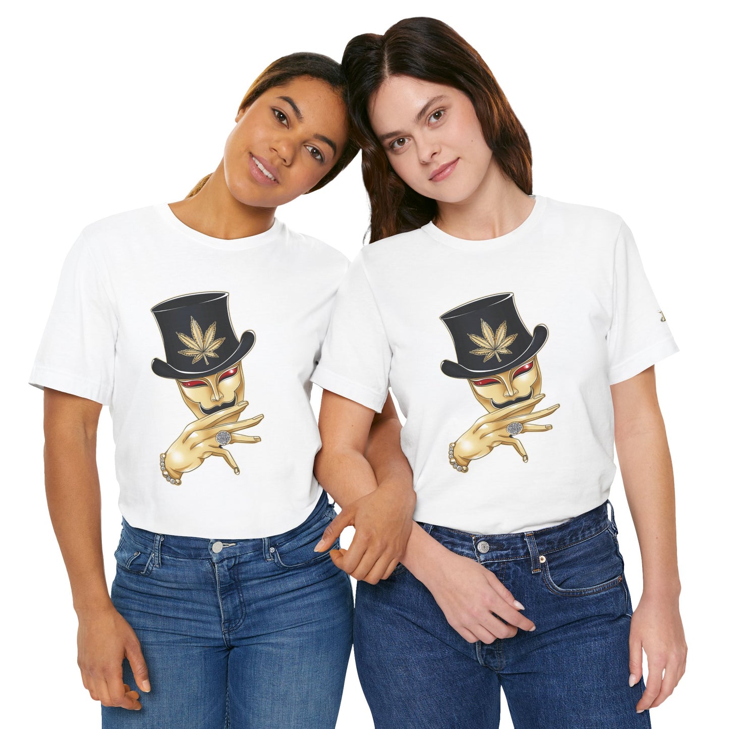 Golden Touch T-Shirt - Premium Airlume Cotton Cannabis Luxury Boss Art Tee