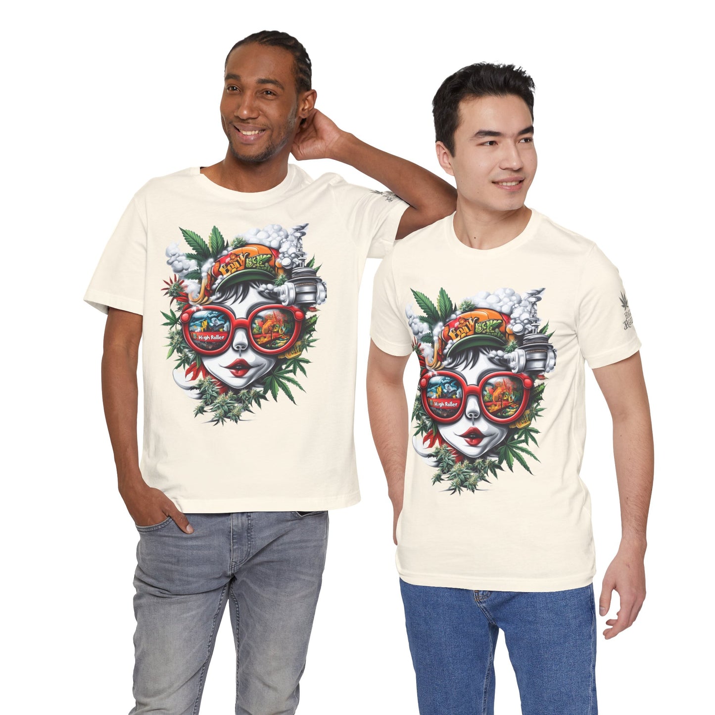 Vision Quest T-Shirt - Premium Airlume Cotton Cannabis Goddess Psychedelic Art Tee
