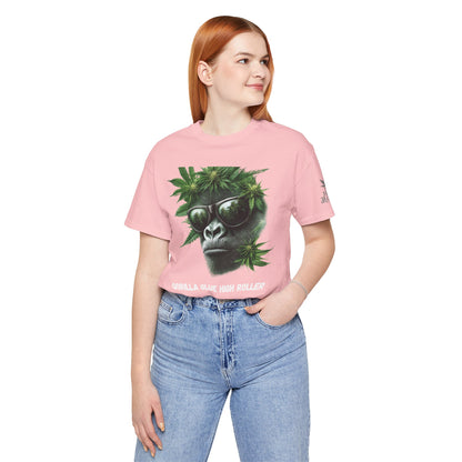 Gorilla Glue Elite Tee - Premium Airlume Cotton Cannabis Strain Culture Black Shirt