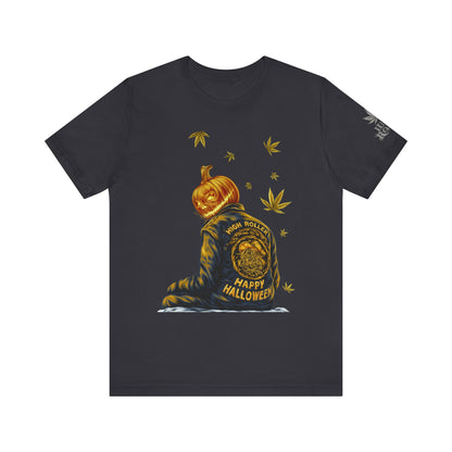 Pumpkin Head HIGH ROLLER Halloween T-Shirt - Premium Cannabis Culture Apparel