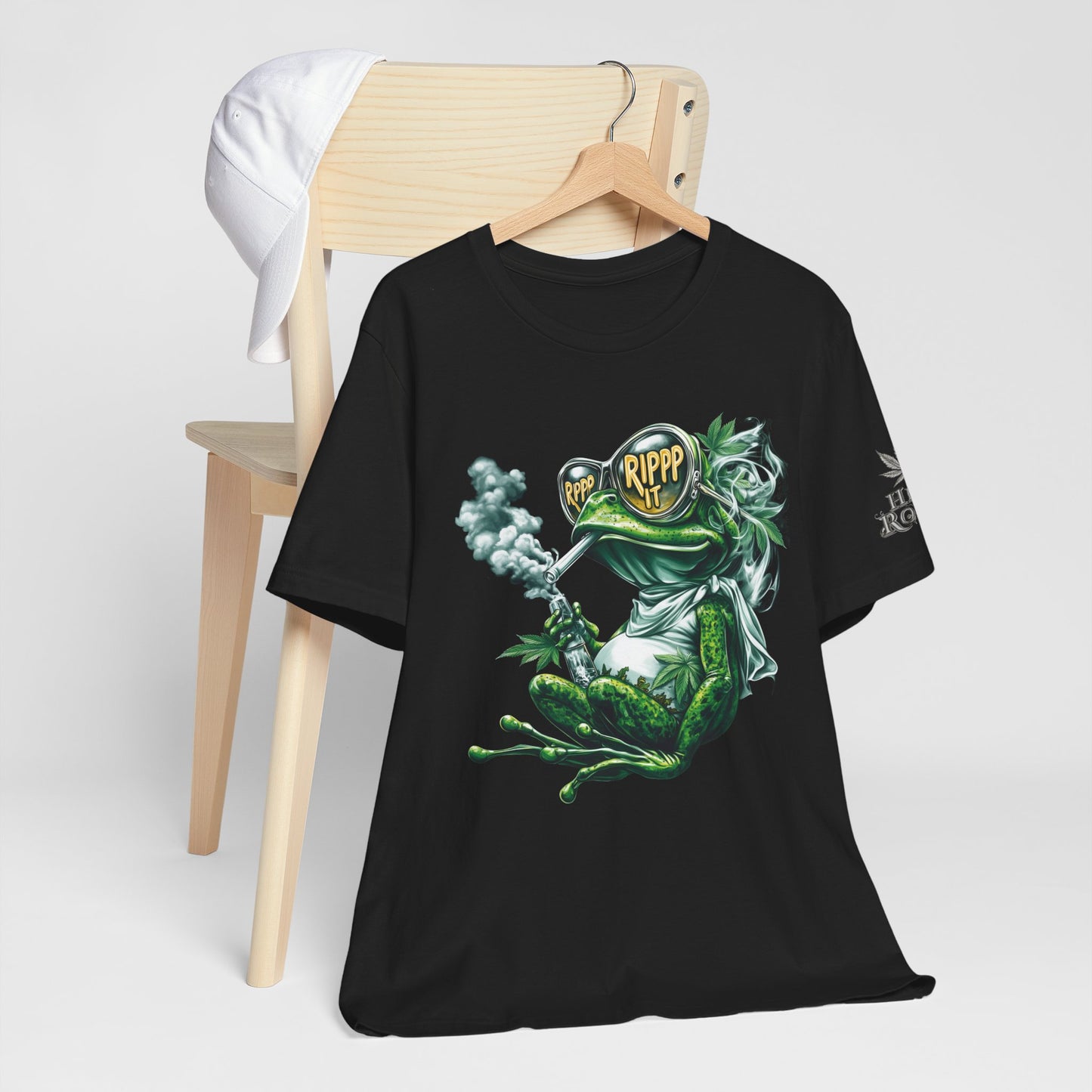 RIPPP IT Cosmic Frog Tee - Premium Airlume Cotton Cannabis Culture Streetwear