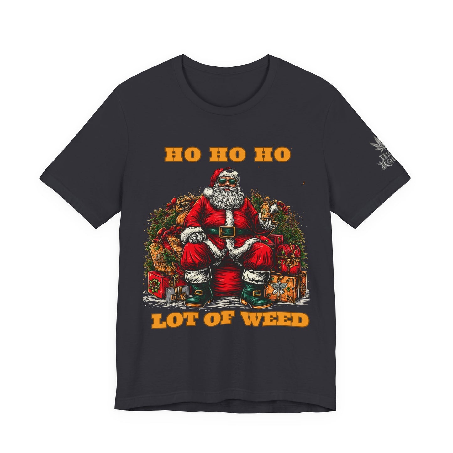 Ho Ho Ho Lot Of Weed Premium Cannabis Christmas T-Shirt