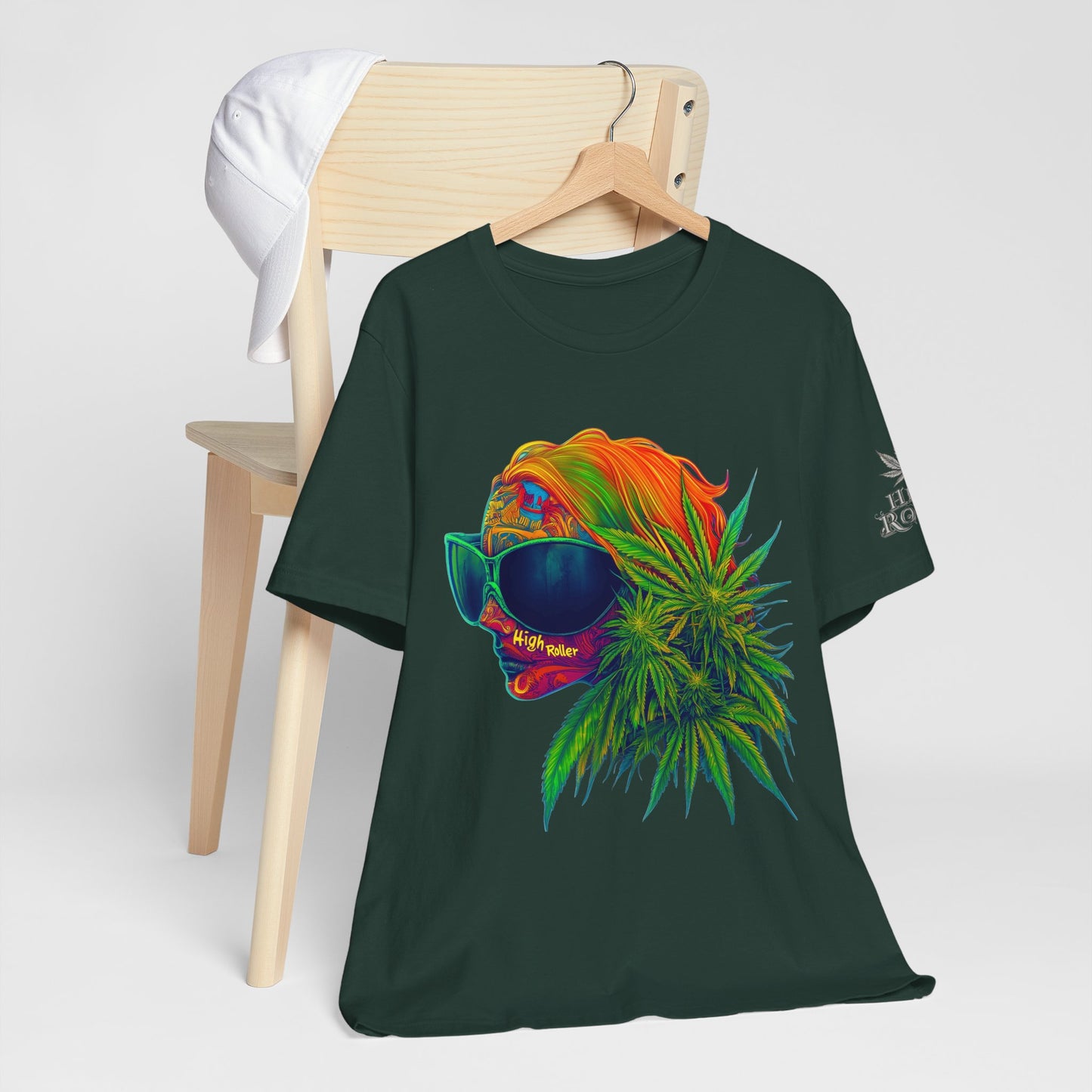 Neon Dreams Tee - Premium Airlume Cotton Cannabis Culture Psychedelic Profile Art