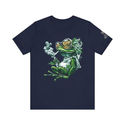 RIPPP IT Cosmic Frog Tee - Premium Airlume Cotton Cannabis Culture Streetwear